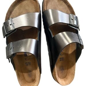 Birkenstock Metallic Double Strap Sandals